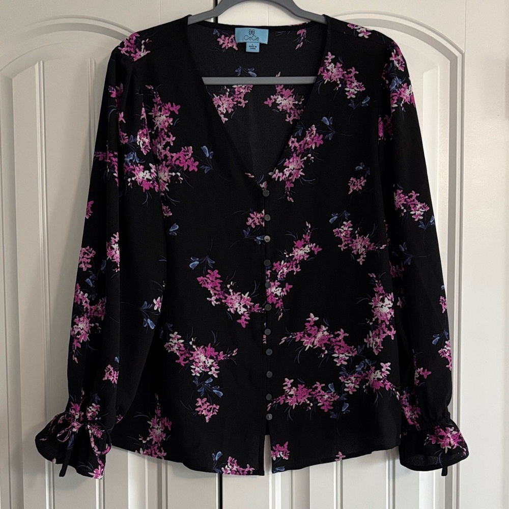 CeCe Floral Blouse